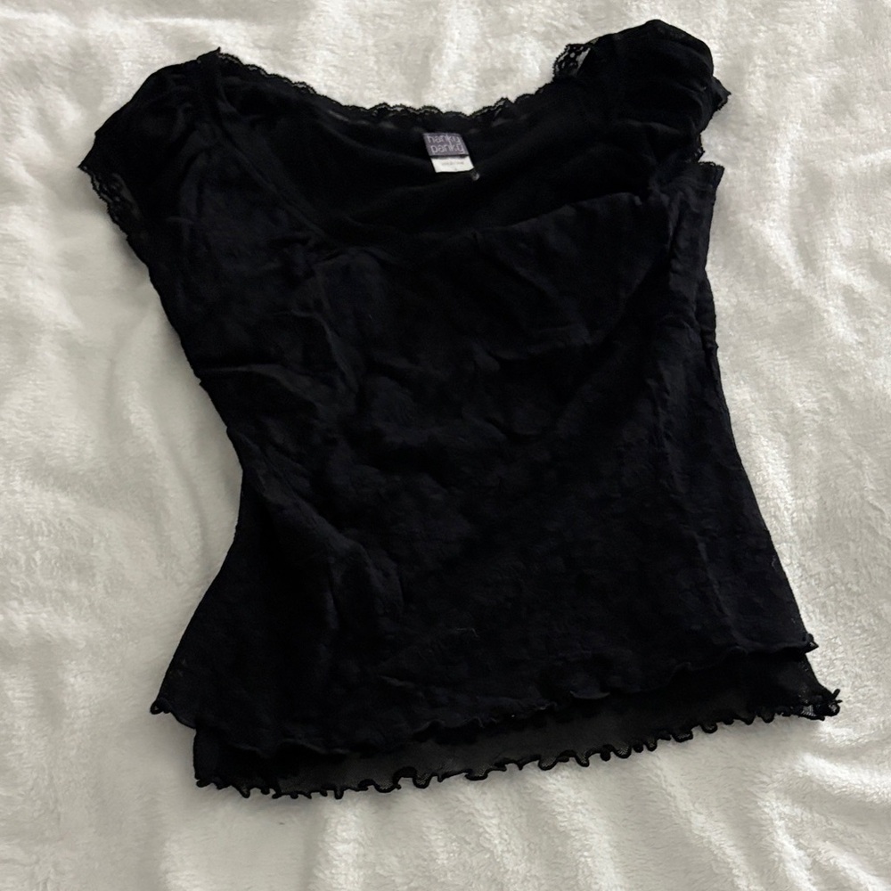 Hanky Panky Elegant Black Lace Blouse